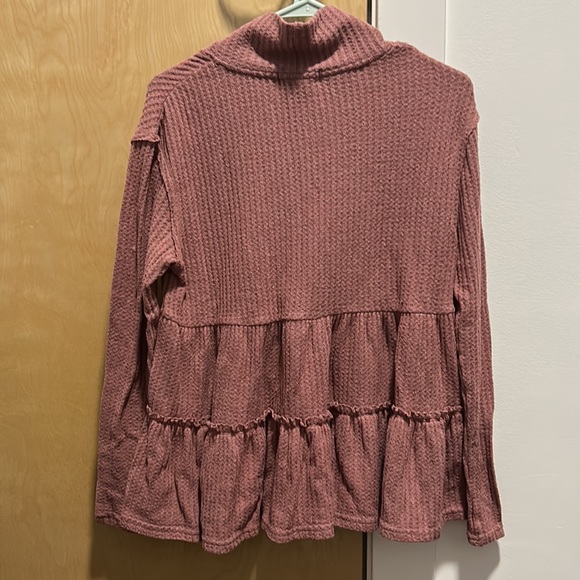 altar’d state dusty rose sweater with mock neck size S - Picture 2 of 3
